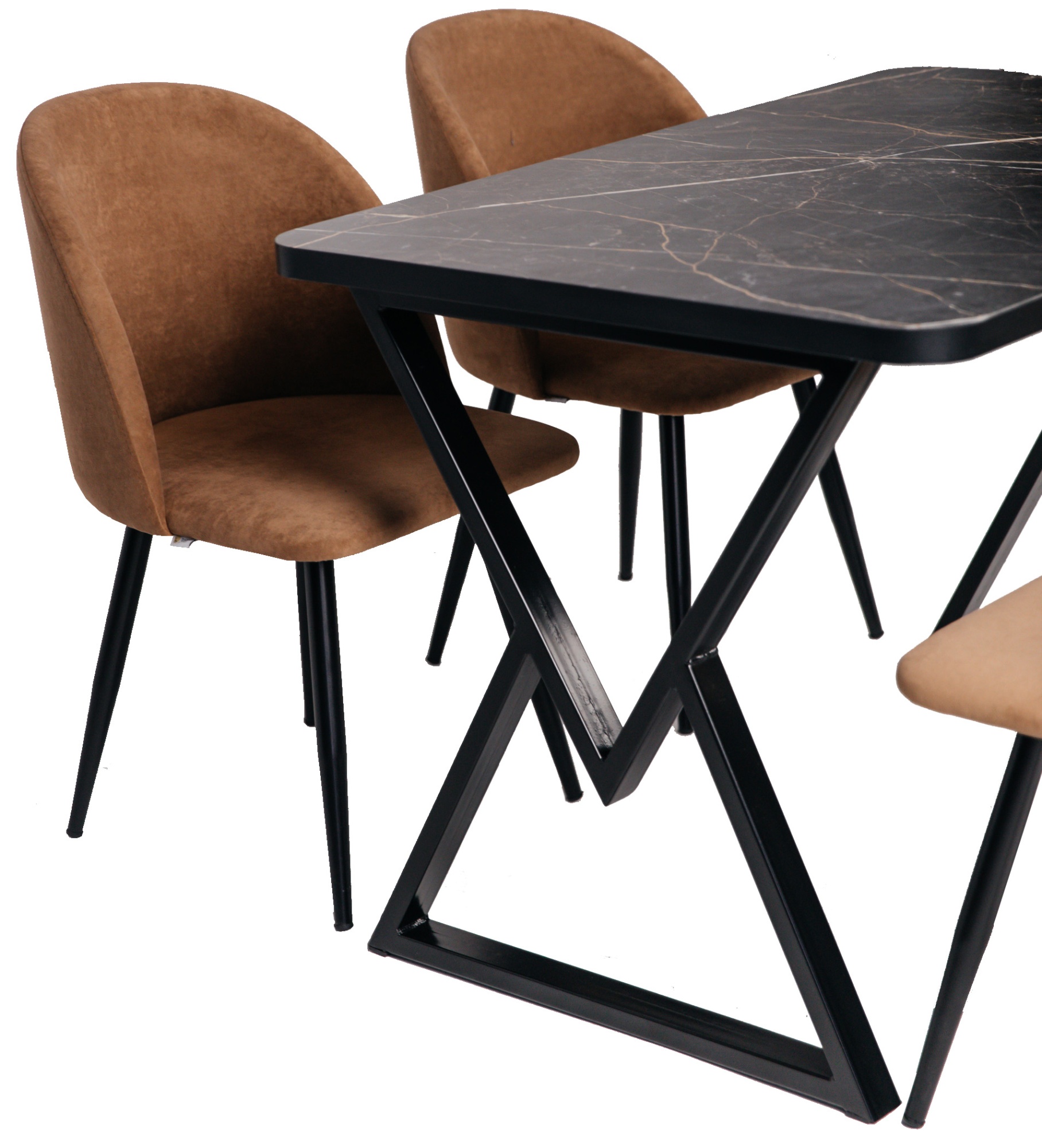 Обеденный стол Лофт и 4 стула-кресла Ron Анфора 9