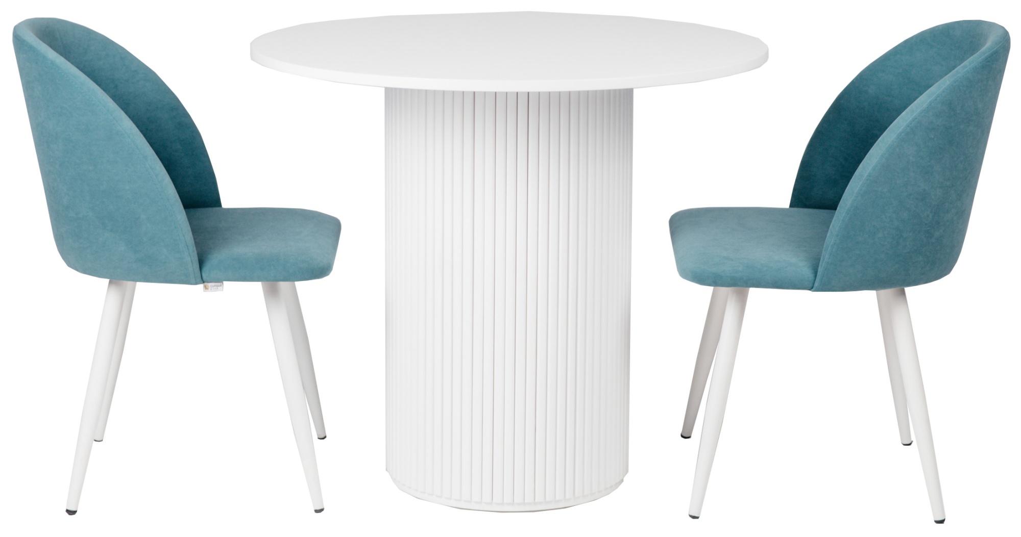 Стол Рим круглый и 2 стула Рон Анфора 22