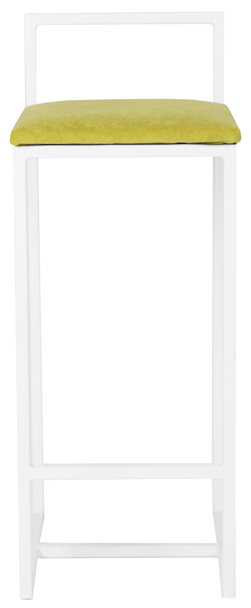 Барный стул для кафе Муза с мягким салатовым сиденьем