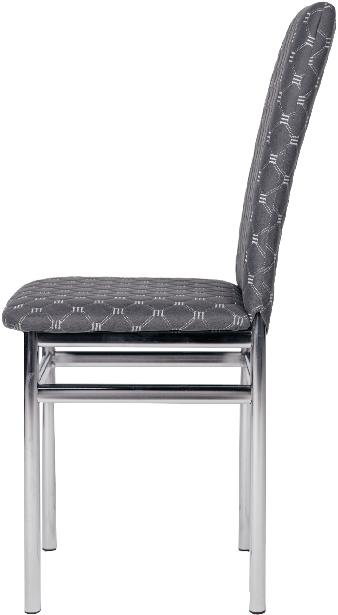 Мягкие стулья Муза стеганные кожзам серый