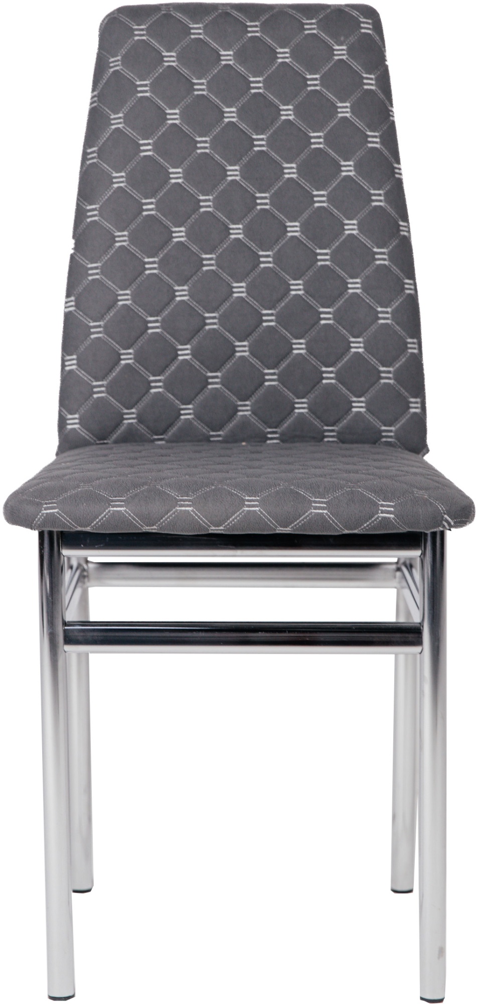 Мягкие стулья Муза стеганные кожзам серый